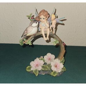 Pacific Giftware Fantasy Resin Fairys & Bird Table Accent Decor
